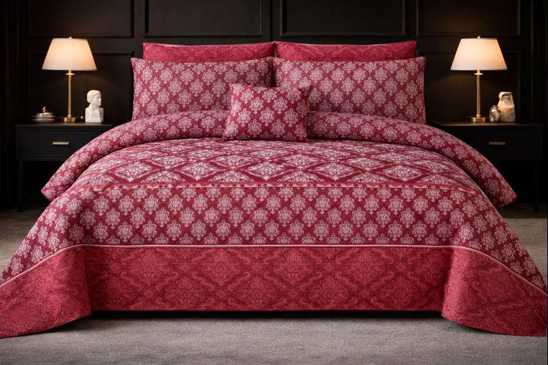 7-Piece Ultrasonic Printed Bedspread Set β Premium Quality