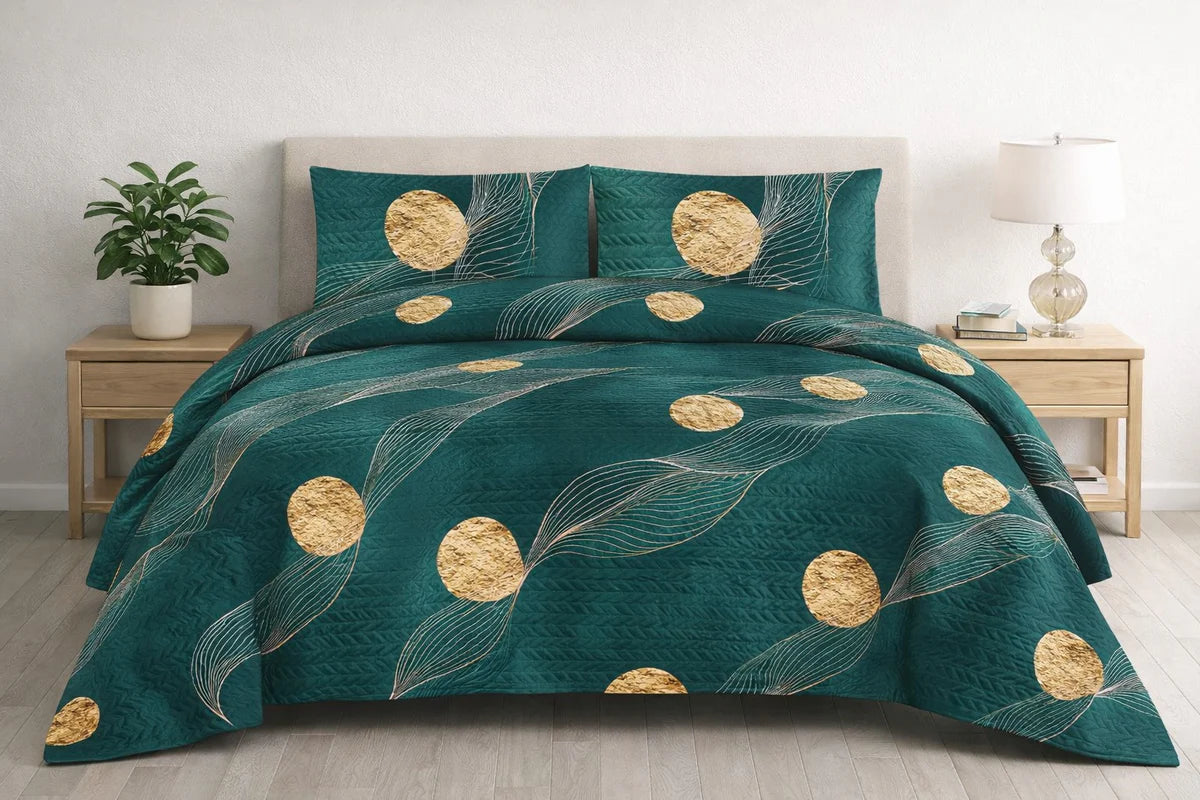 3-Piece Ultrasonic Printed Bedspread Set β Premium Quality