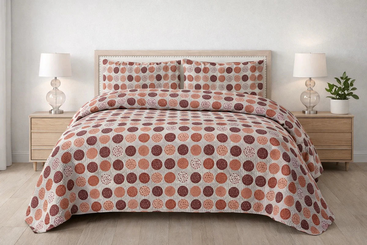 3-Piece Ultrasonic Printed Bedspread Set β Premium Quality