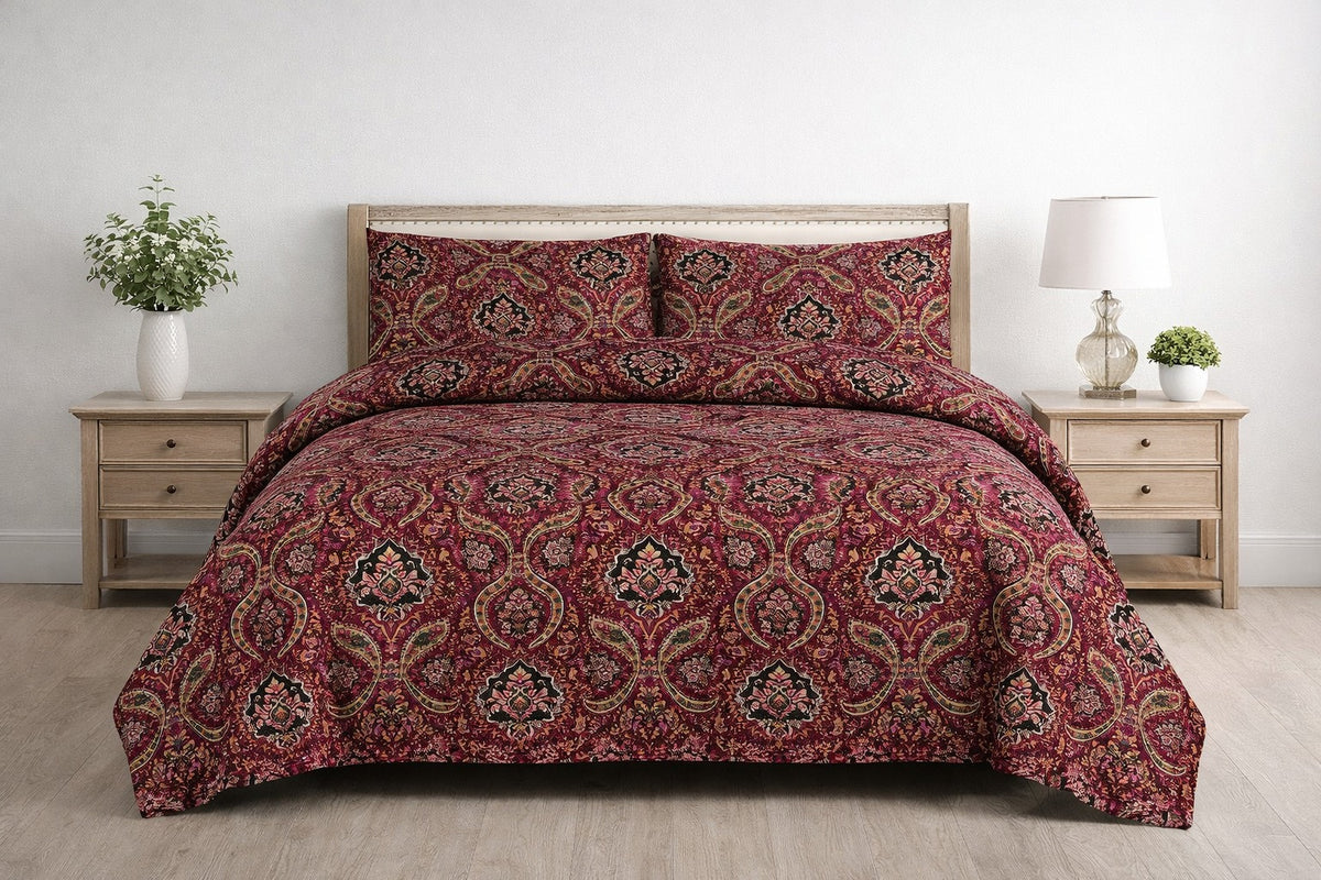 3-Piece Ultrasonic Printed Bedspread Set β Premium Quality
