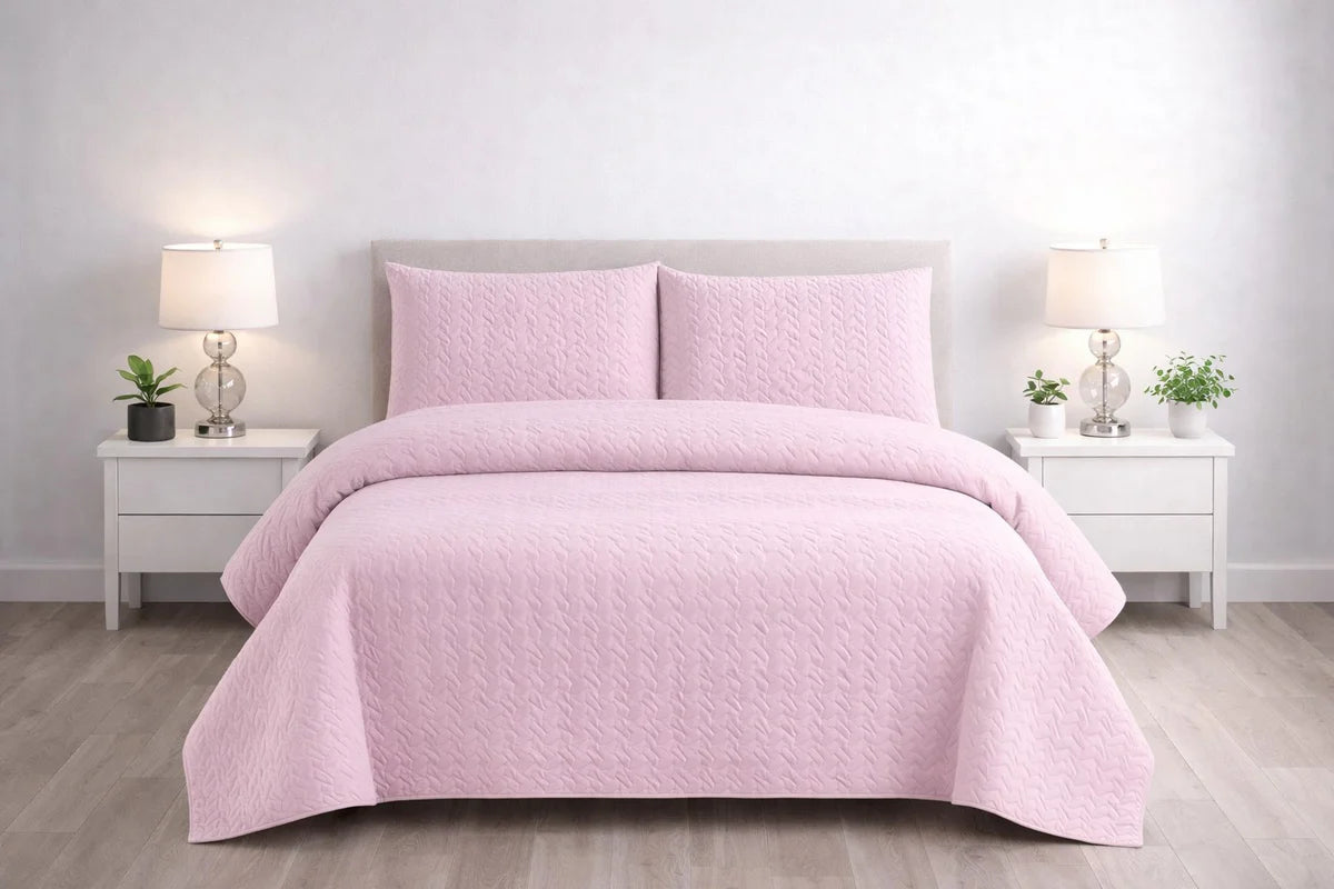 113-Piece Ultrasonic Dyed Bedspread Set – Premium Quality