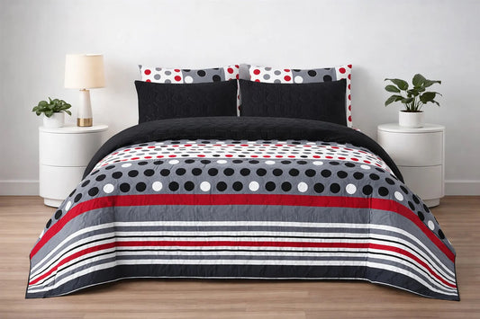 6-Piece Ultrasonic Printed Bedspread Set – Premium Quality