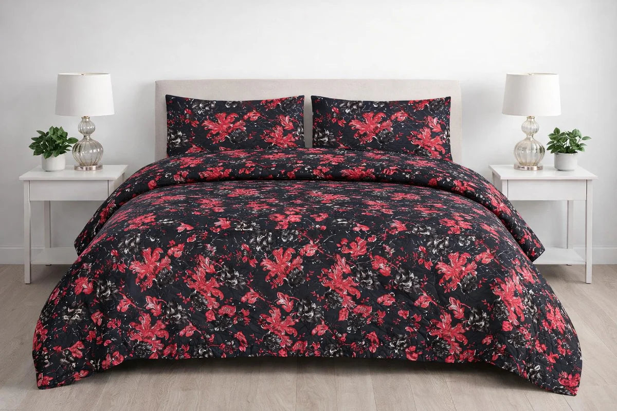 3-Piece Ultrasonic Printed Bedspread Set – Premium Quality